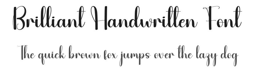 Brilliant Handwritten Font by andikastudio — Script Handwritten Font