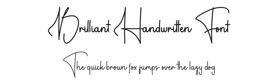 Brilliant Handwritten Font by freshtypeink — Script Handwritten Font
