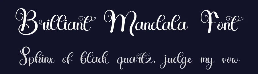 Brilliant Mandala Font by Eddy Goodboy — Script Handwritten Font — thumbnail 2