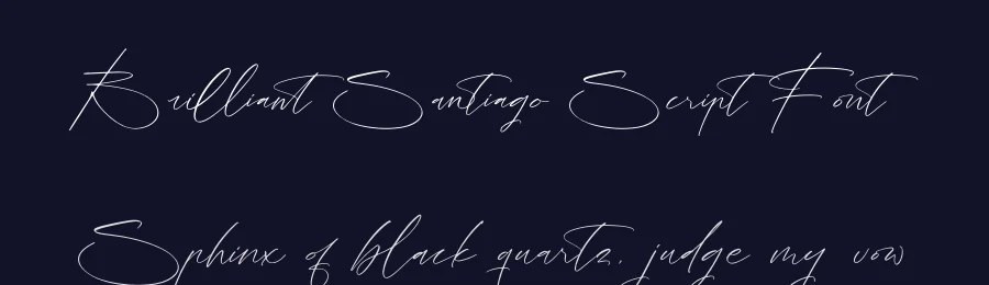 Brilliant Santiago Script Font by stylishtype.co — Script Handwritten Font — thumbnail 2