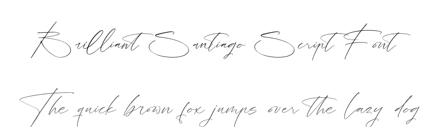Brilliant Santiago Script Font by stylishtype.co — Script Handwritten Font