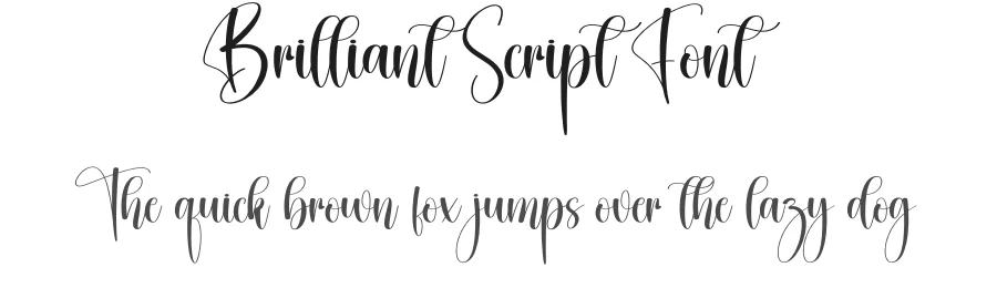Brilliant Script Font by creativeletter — Script Handwritten Font
