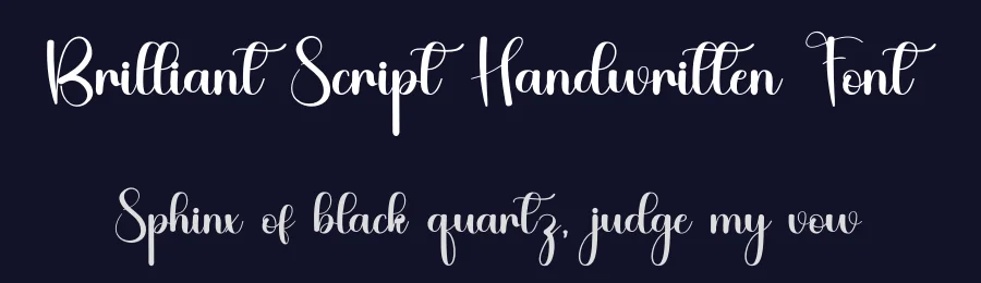 Brilliant Script Handwritten Font by inermediaSTUDIO — Script Handwritten Font — thumbnail 2