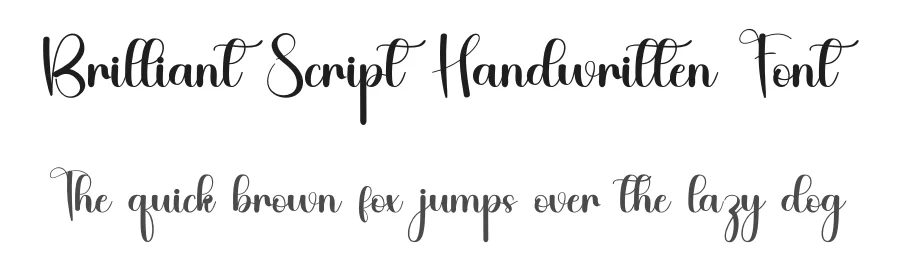 Brilliant Script Handwritten Font by inermediaSTUDIO — Script Handwritten Font
