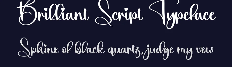 Brilliant Script Typeface by creativeletter — Script Handwritten Font — thumbnail 2