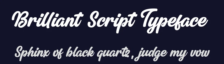 Brilliant Script Typeface by [email protected] — Script Handwritten Font — thumbnail 2