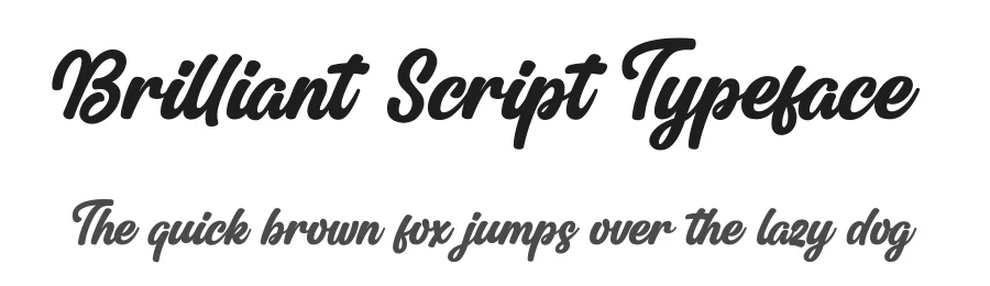 Brilliant Script Typeface by [email protected] — Script Handwritten Font