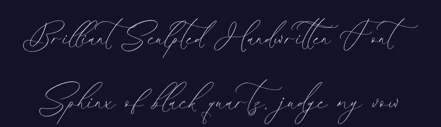 Brilliant Sculpted Handwritten Font by Operatype.Co — Script Handwritten Font — thumbnail 2