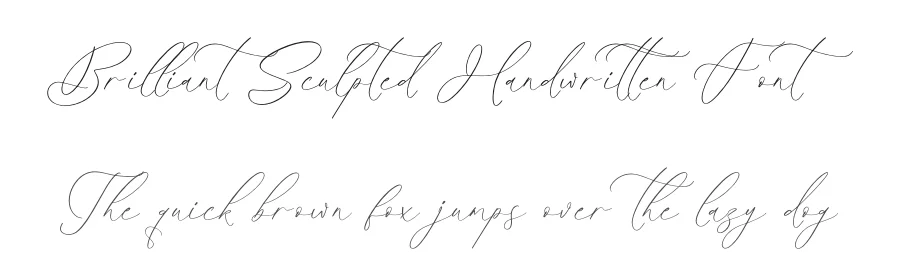 Brilliant Sculpted Handwritten Font by Operatype.Co — Script Handwritten Font