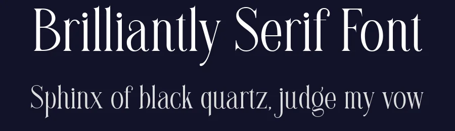 Brilliantly Serif Font by Letterhend — Serif Font — thumbnail 2