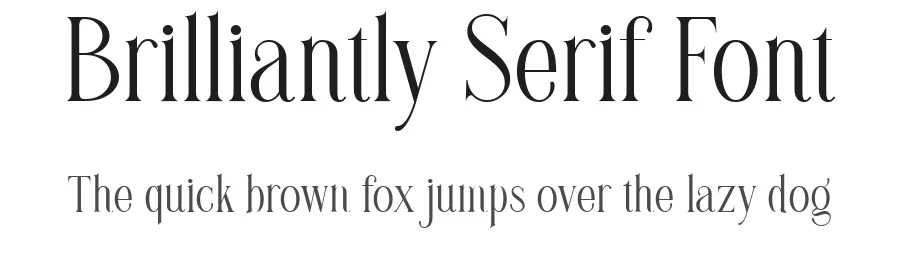 Brilliantly Serif Font by Letterhend — Serif Font