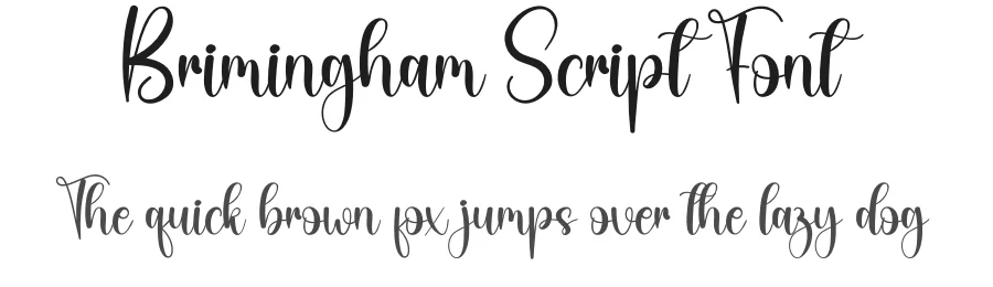 Brimingham Script Font by creativeletter — Script Handwritten Font