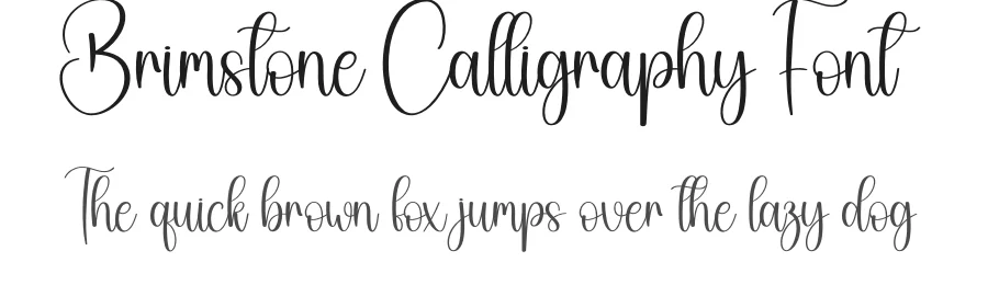 Brimstone Calligraphy Font by creativeletter — Script Handwritten Font