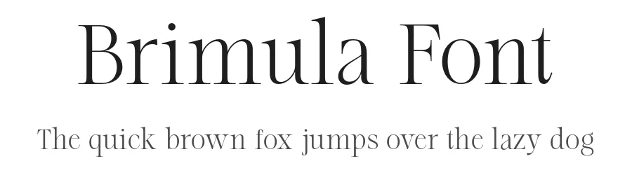 Brimula Font by zafira.type — Serif Font