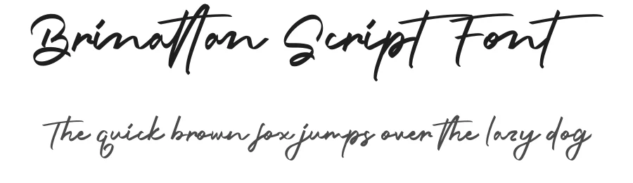 Brinattan Script Font by Rantautype — Script Handwritten Font