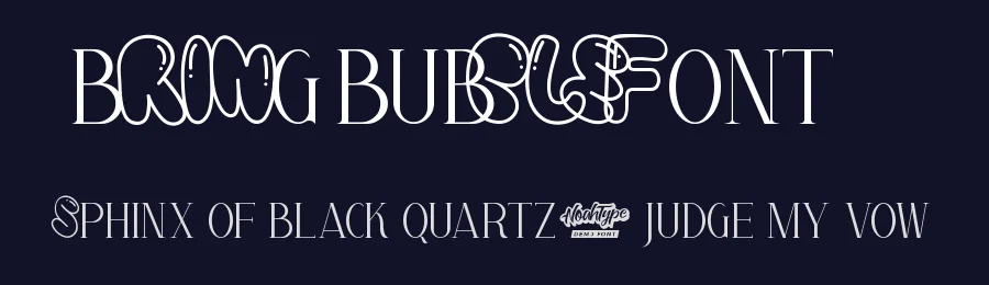 Bring Bubble Font by noahtype — Display Font — thumbnail 2
