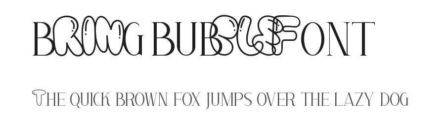 Bring Bubble Font by noahtype — Display Font
