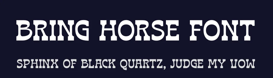 Bring Horse Font by timelesstype.co — Display Font — thumbnail 2