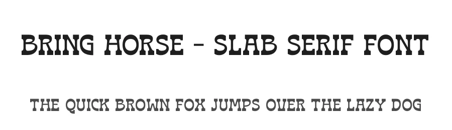 Bring Horse – Slab Serif Font by timelesstype.co — Display Font