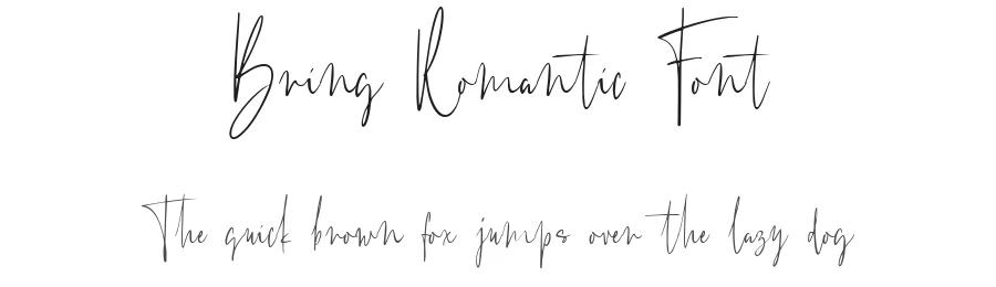 Bring Romantic Font by Letterhend Studio — Script Handwritten Font