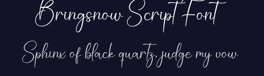 Bringsnow Script Font by creativeletter — Script Handwritten Font — thumbnail 2