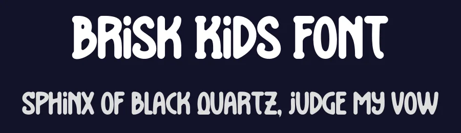 Brisk Kids Font by Maiko Hatta — Decorative Font — thumbnail 2