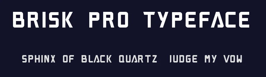 Brisk Pro Typeface by graphicpear — Sans Serif Font — thumbnail 2
