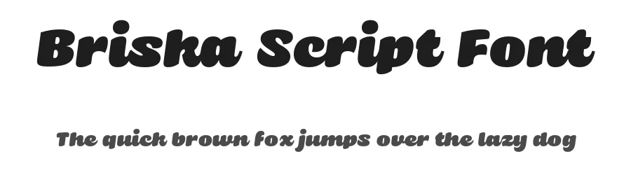Briska Script Font by genetypeco โ Script Handwritten Font
