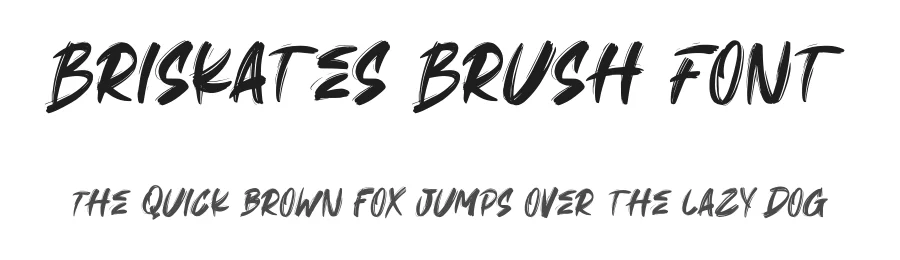Briskates Brush Font by Dhabee — Script Handwritten Font