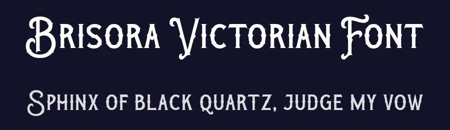 Brisora Victorian Font by TypeClassHeroes — Blackletter Font — thumbnail 2