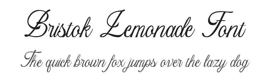 Bristok Lemonade Font by Variatype — Script Handwritten Font