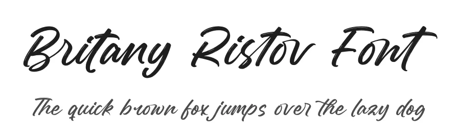Britany Ristov Font by letterenastudios — Script Handwritten Font