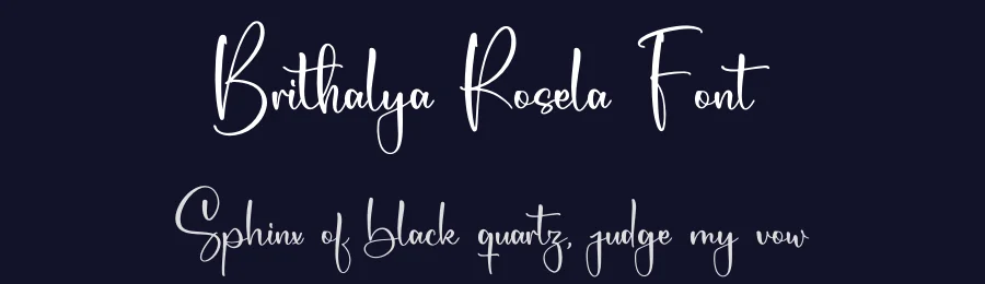Brithalya Rosela Font by letterfabric — Script Handwritten Font — thumbnail 2