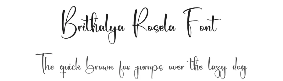Brithalya Rosela Font by letterfabric — Script Handwritten Font