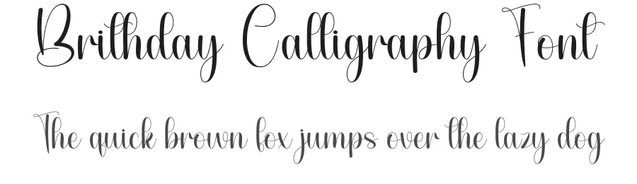 Brithday Calligraphy Font by andikastudio — Script Handwritten Font
