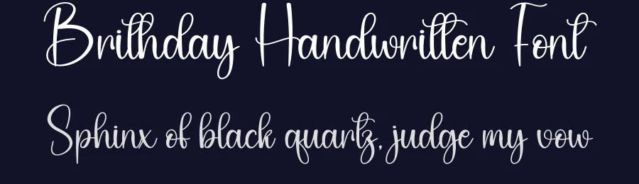 Brithday Handwritten Font by andikastudio — Script Handwritten Font — thumbnail 2