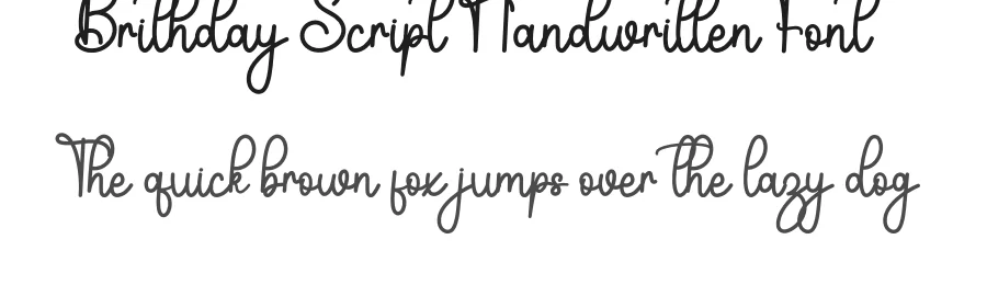 Brithday Script Handwritten Font by inermediaSTUDIO — Script Handwritten Font