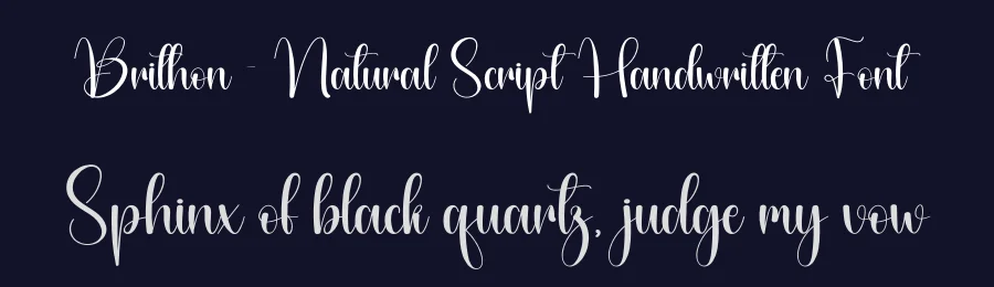 Brithon – Natural Script Handwritten Font by creativeletter — Script Handwritten Font — thumbnail 2