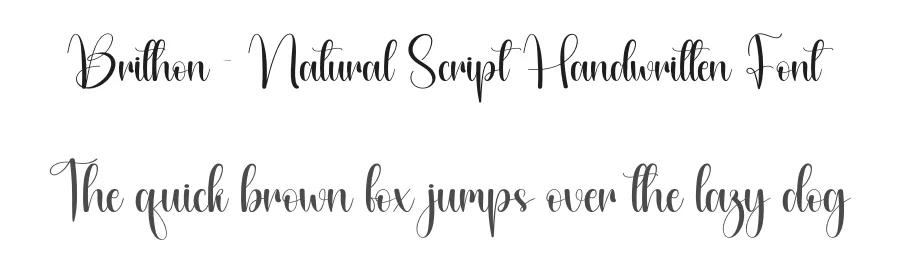 Brithon – Natural Script Handwritten Font by creativeletter — Script Handwritten Font