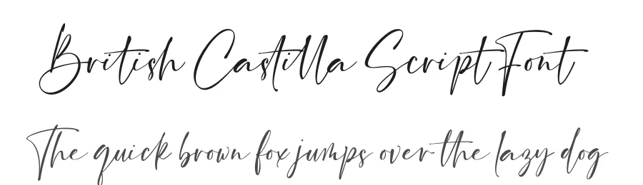 British Castilla Script Font by ErgibiStudio — Script Handwritten Font