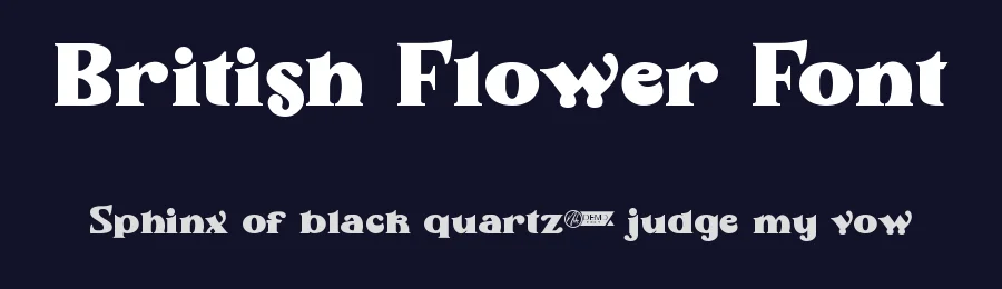 British Flower Font by nihstudio — Display Font — thumbnail 2
