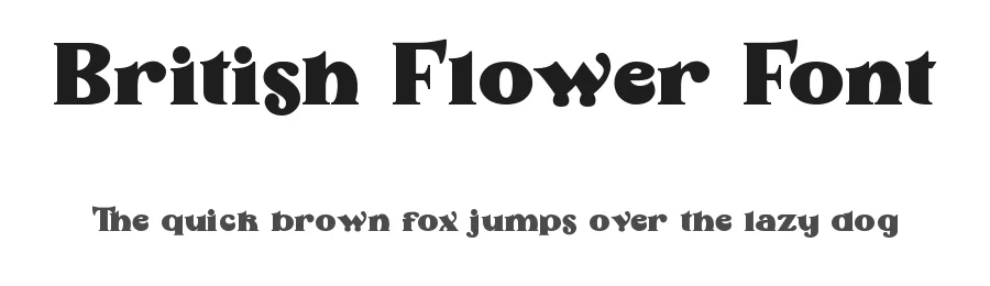 British Flower Font by nihstudio — Display Font