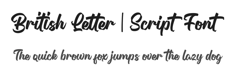 British Letter | Script Font by [email protected] — Script Handwritten Font