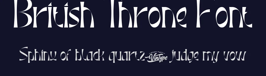 British Throne Font by VinType — Display Font — thumbnail 2
