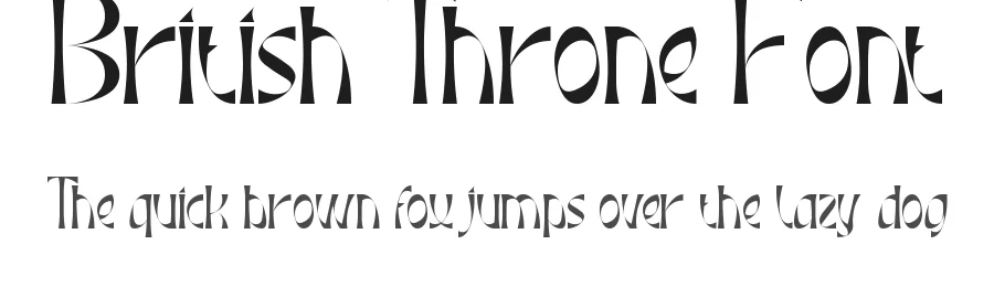 British Throne Font by VinType — Display Font