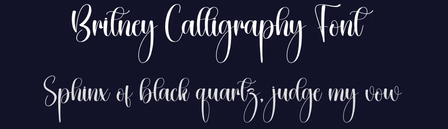 Britney Calligraphy Font by creativeletter — Script Handwritten Font — thumbnail 2