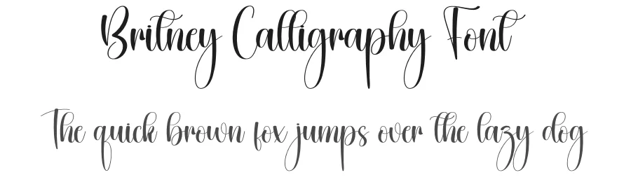 Britney Calligraphy Font by creativeletter — Script Handwritten Font