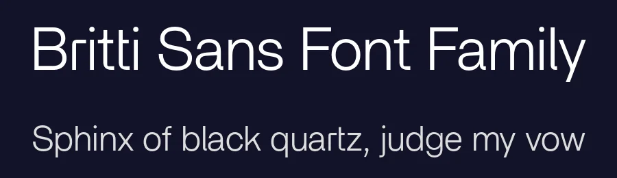 Britti Sans Font Family by Nois — Decorative Font — thumbnail 2