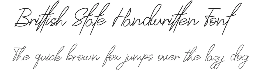 Brittish State Handwritten Font by Pradipta Creative — Script Handwritten Font