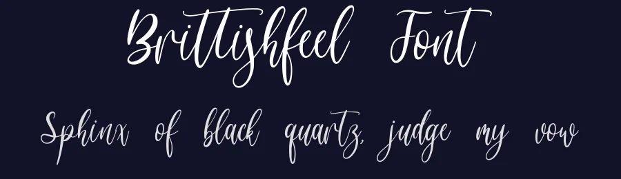 Brittishfeel Font by qwrtype — Script Handwritten Font — thumbnail 2
